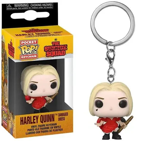 FUNKO Pop Suicide Squad The Joker Harley Quinn Pocket Pop Keychain Vinyl Action Figure Collection Model Toys For Children