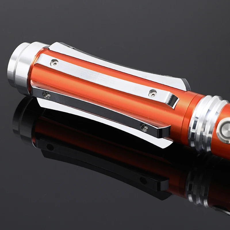 Leia Metal Handle RGB Cosplay Double-edged Lightsaber Sword 16 Colors Change LED Switchable Sound And Light For Boys Girls Gift