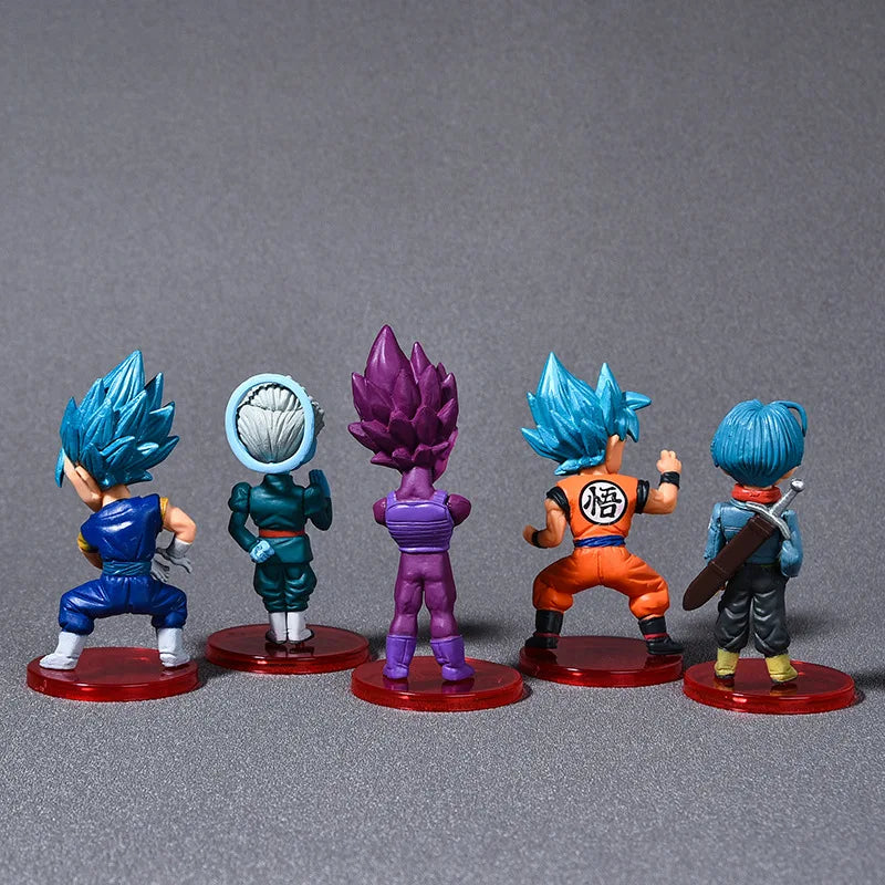 36 PCS  Dragon Ball hand-made full set of model anime Saiyan the Monkey King Vegeta Torankusu doll ornaments gifts.