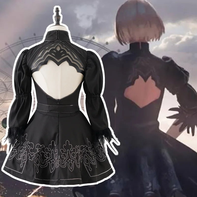 Nier Automata Cosplay Costume Yorha 2B sexy Outfit Games Suit Women Role Play Costumes Girls Halloween Party Fancy Dress