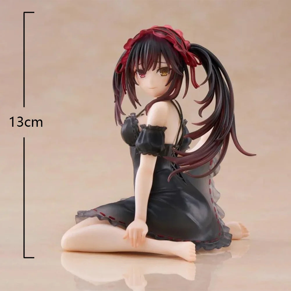13cm Anime figure Tokisaki Kurumi  nightgown action figures Tokisaki Kurumi figurine Doll Model Toy Adult Collection Statue Gift