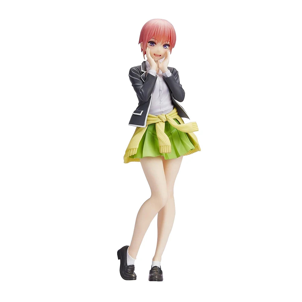 Anime Figure Nakano Nin Nakano Ichika Itsuki Action Figure JK School Uniform Girl Nakano Miku Figurine Collection Anime Gift