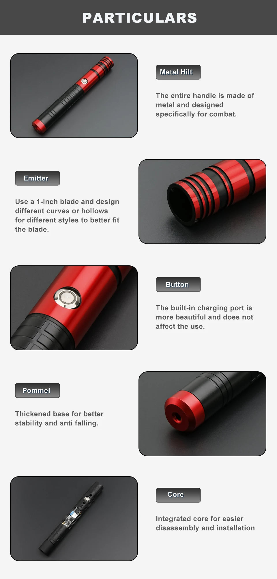 TXQSABER Double-edged A01 Heavy Dueling 12colors Combat Jedi Saber Sword Blaster Luminous Toy Cosplay Gesture Control