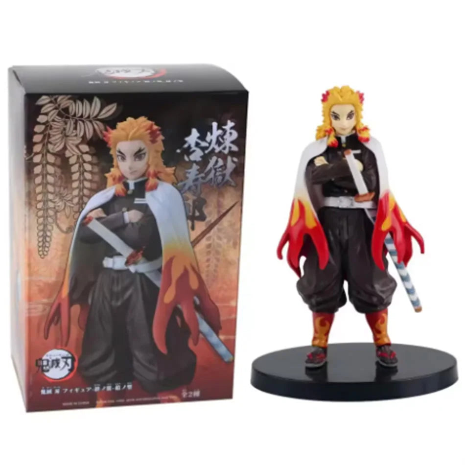 Demon Slayer Kimetsu no Yaiba Figure Kamado Tanjirou Agatsuma Zenitsu Nezuko PVC Model Toys Anime Character Warrior Figure