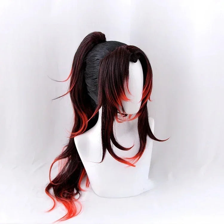 2025 New Kokushibo Cosplay Costume Wigs Tattoo Stickers Anime Printing Kimono Uniform Shirt Halloween Carnival Outfits for