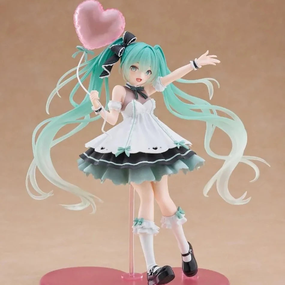 In Stock 19CM Hatsune Miku Birthday 2025 Amp Fancy Ver.~ Kawaii Anime Action Figure PVC  Desktop Decoration Collection Model Toy
