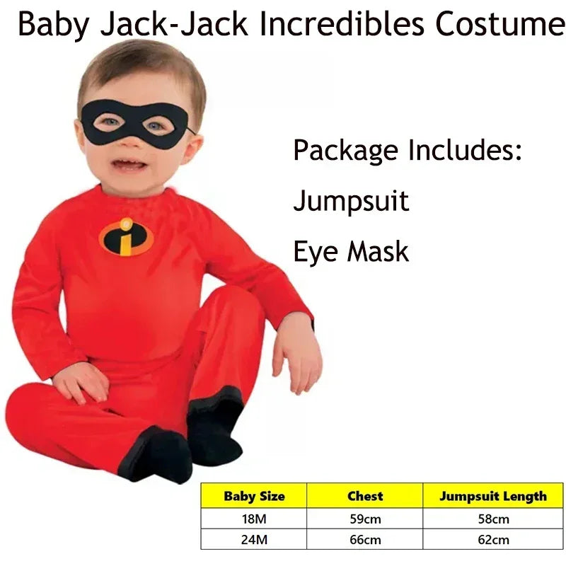 Violet Dash Kids Cosplay Jumpsuit Adult Superhero Family Costume For Halloween Carnival Baby Jack Costume