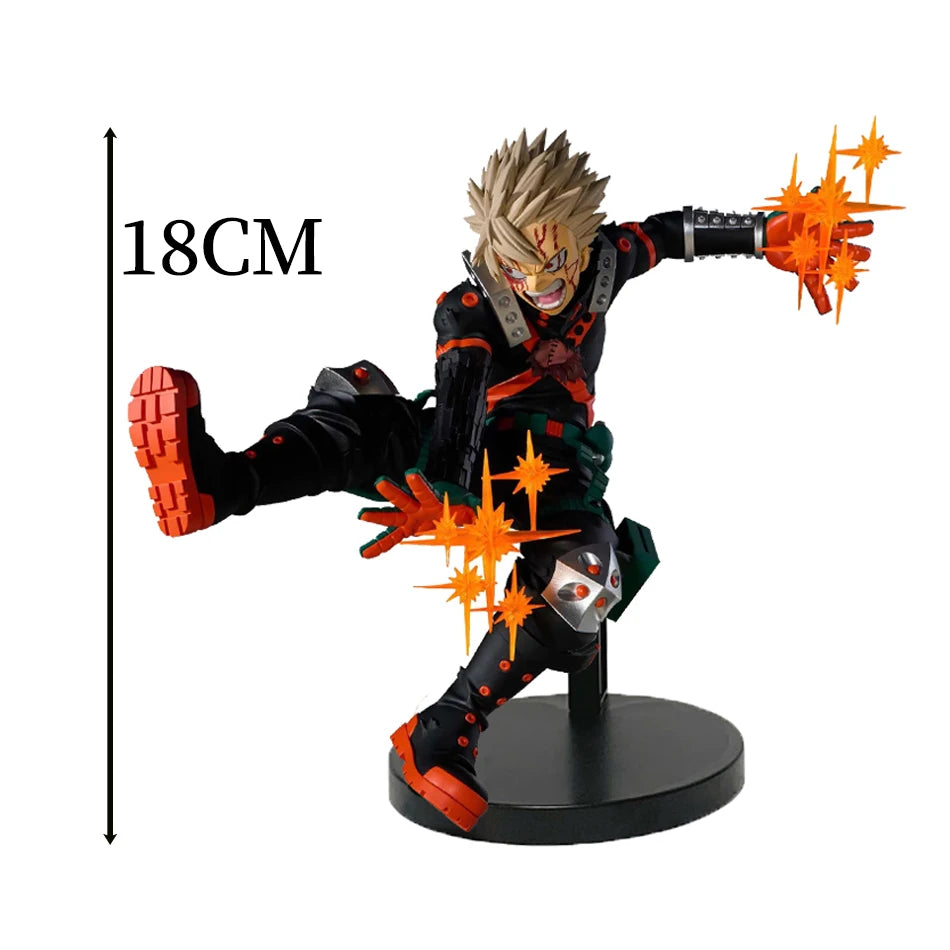 Hot My Hero Academia Bakugou Katsuki Midoriya Izuku Todoroki Shouto Toga Himiko Anime Figure PVC Collectible Model Toys Kid Gift