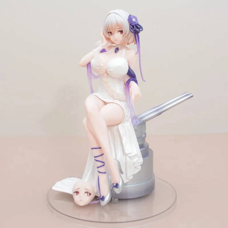 Azur Lane Sirius White Rose Ver. Face-swapped Seated Dress Ship Equipment Figure Model Ornament