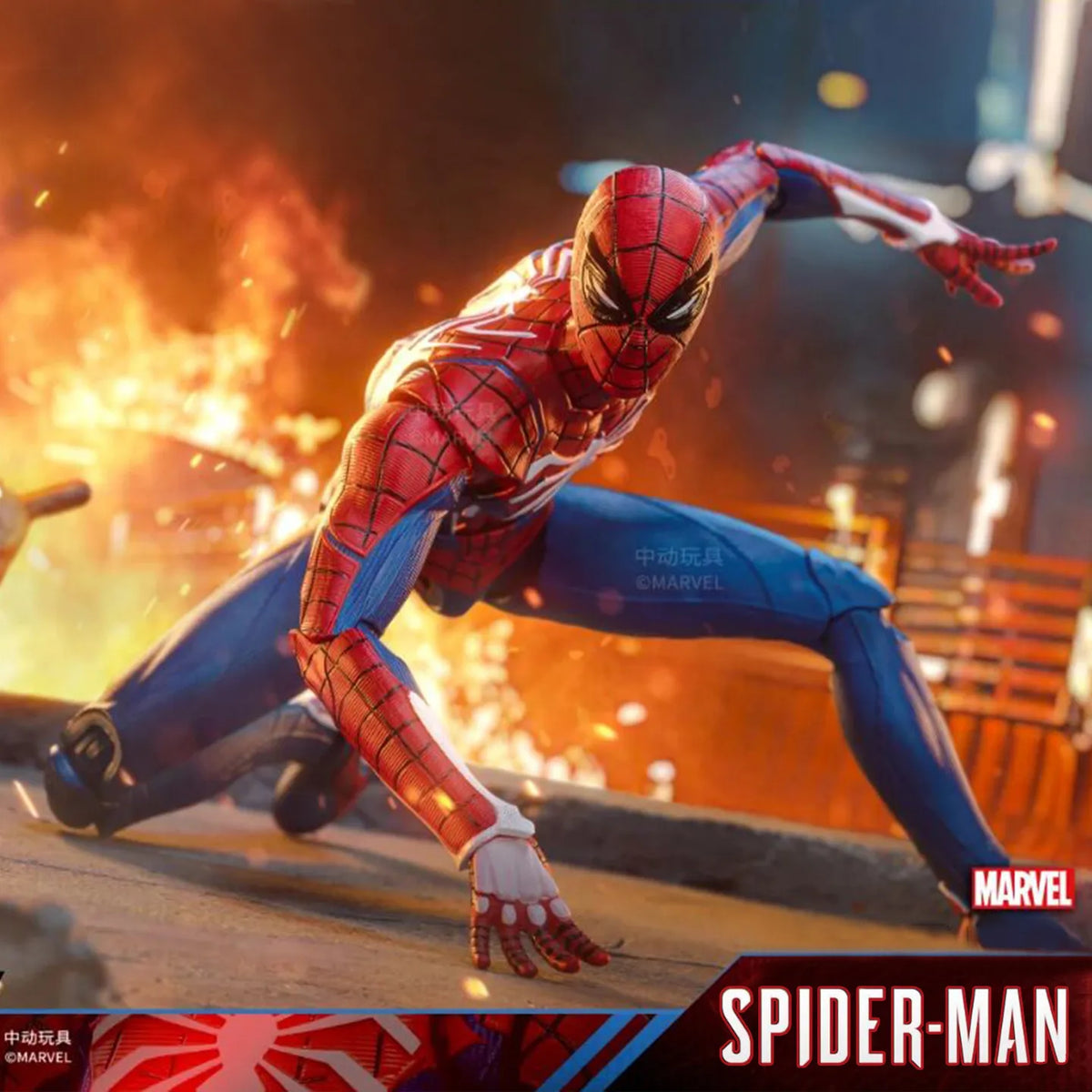Zd Toys Marvel Spider Man Action Figure Ps4 Game Version Full Articulated Collectible Model For Display