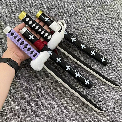 18inch Roronoa Zoro Katana Anime Cosplay Prop Sword Real Size Japanesa Katana Ninja Blade Sword Knife Original Samurai Sabre Toy