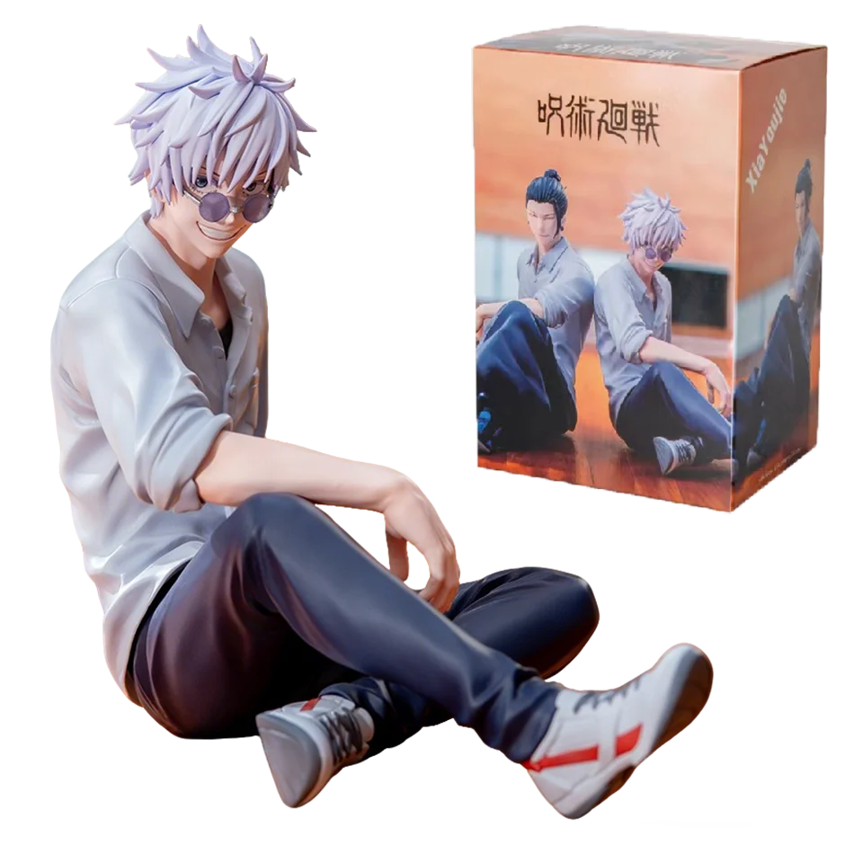 Anime Jujutsu Kaisen Figure Gojo Satoru Action Figure Noodle Stopper Doll Geto Suguru Statue 14cm PVC Model Yumemirize Toys