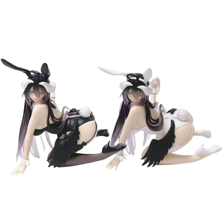 13CM Anime  Figure albedo Bunny Girl Kneeling Anime Model Toys Gifts Collection Decoration Ornaments PVC
