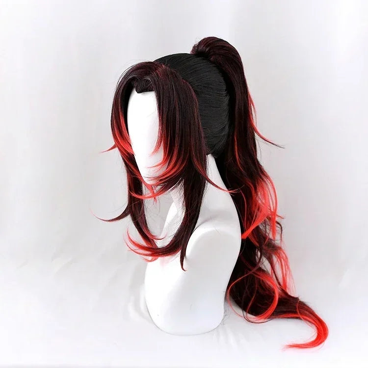 2025 New Kokushibo Cosplay Costume Wigs Tattoo Stickers Anime Printing Kimono Uniform Shirt Halloween Carnival Outfits for