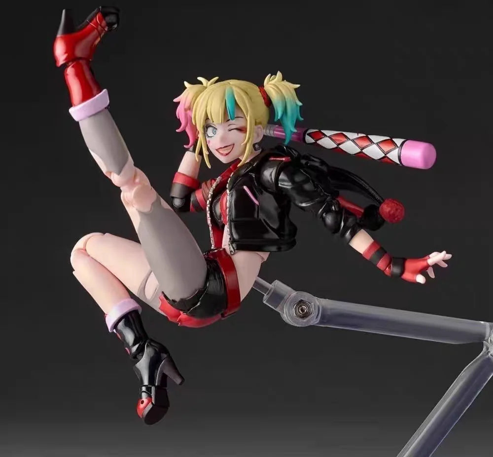 In Stock Kaiyodo Amazing Yamaguchi Revoltech Harley Quinn Suicide Squad From Another World Action Figure Toy Model Gift