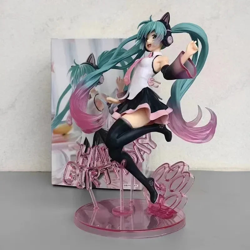 Anime figure Virtual Singer Hatsune Miku Manga Statue Figurines Pvc Action Figure 14~25cm