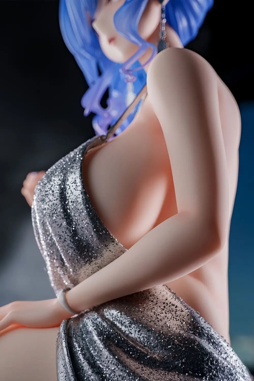 Azur Lane St. Louis Anime Figure 28cm Seated Pose Evening Dress Version Collectible Statue for Desktop Decoration Gift