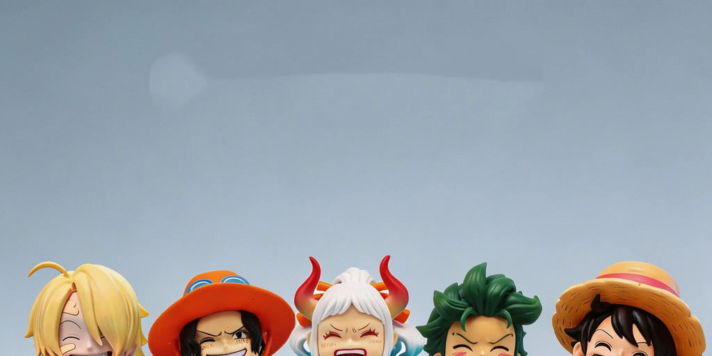13cm Anime One Piece action figures Q-version sitting Luffy Zoro Sanji trendy toys doll models car ornaments Birthday Gifts toys