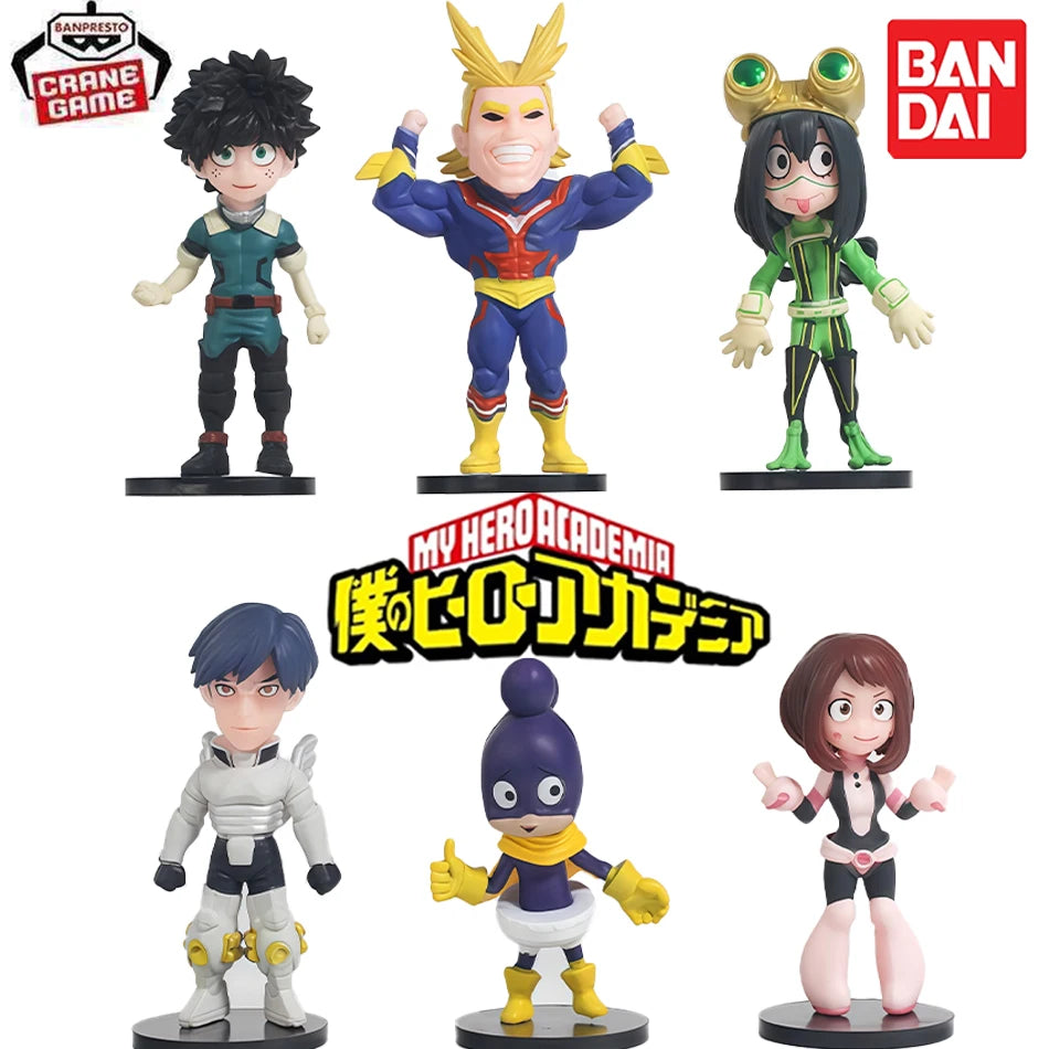 New Original BANPRESTO 6pcs 7cm My Hero Academia Anime Figure Pvc Action Figures Katsuki Anime Character Gift Collection Series