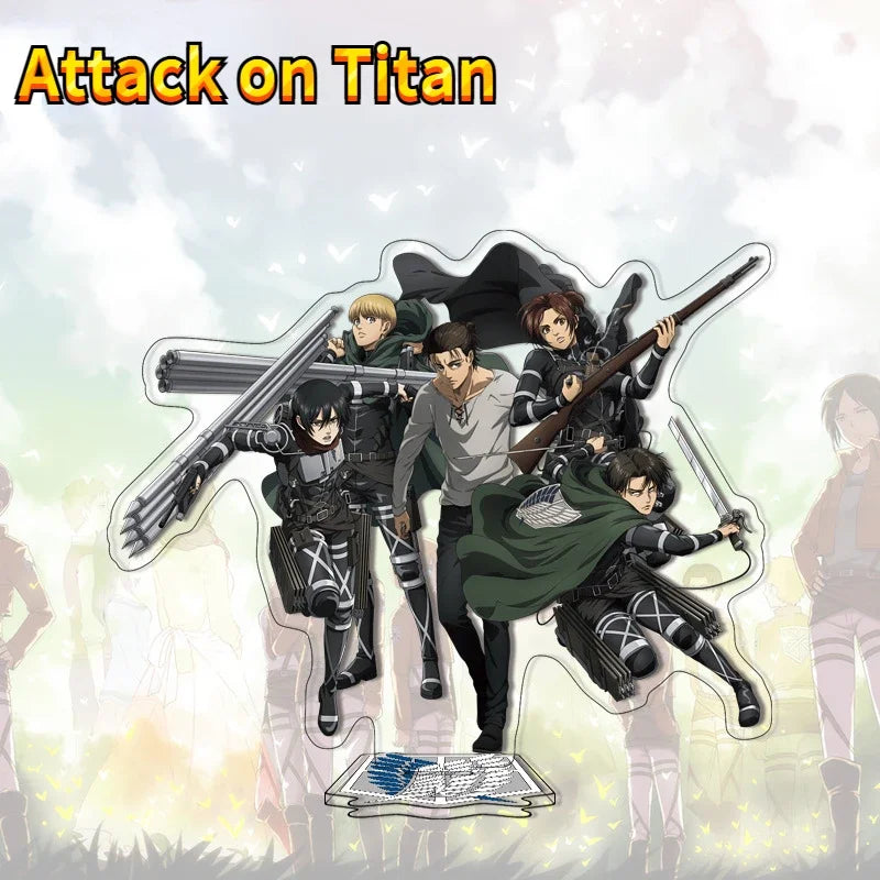 Attack On Titan Acrylic Stand Models Anime Figure Desk Decorative Standing Sign Birthday Gifts Collection Ornament