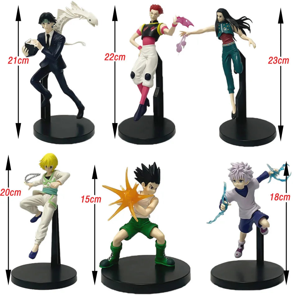 Anime HUNTER×HUNTER Killua Zoldyck GON·FREECSS Chrollo Lucilfer Figure PVC Model Collection Ornament Toy Doll Gifts In Stock