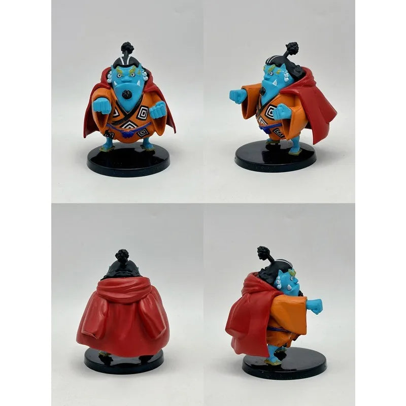 One Piece 8 mini stamps cartoon characters PVC collection seal ornaments gifts
