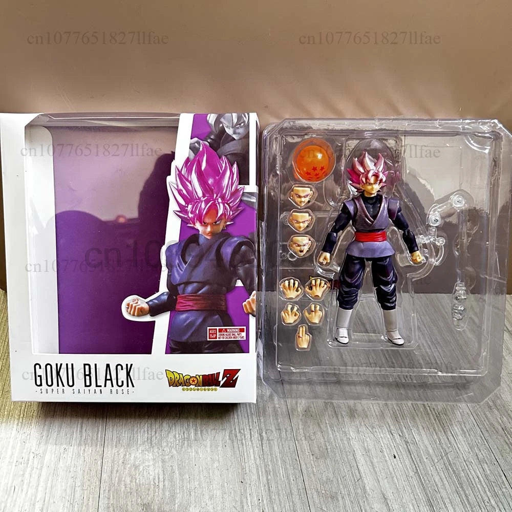 Dragon Ball Z Super Saiyan Rose Goku Black Action Figure Model Toys Joint Movable Gift For Friends Room Decor Christmas Present