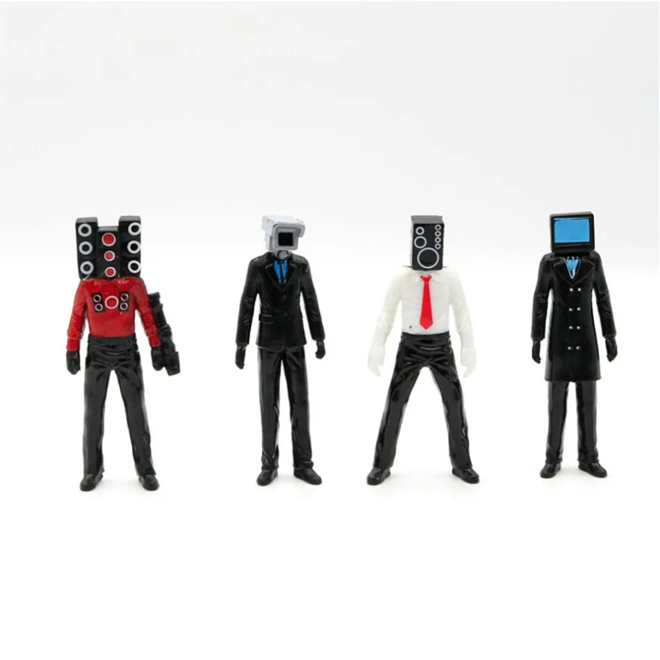 Skibidi Toilet Figure Toys VS Speaker Man TV Man Camara Man Action Figures Dolls Fans Gift 6pcs/8pcs/9pcs/12pcs/Set