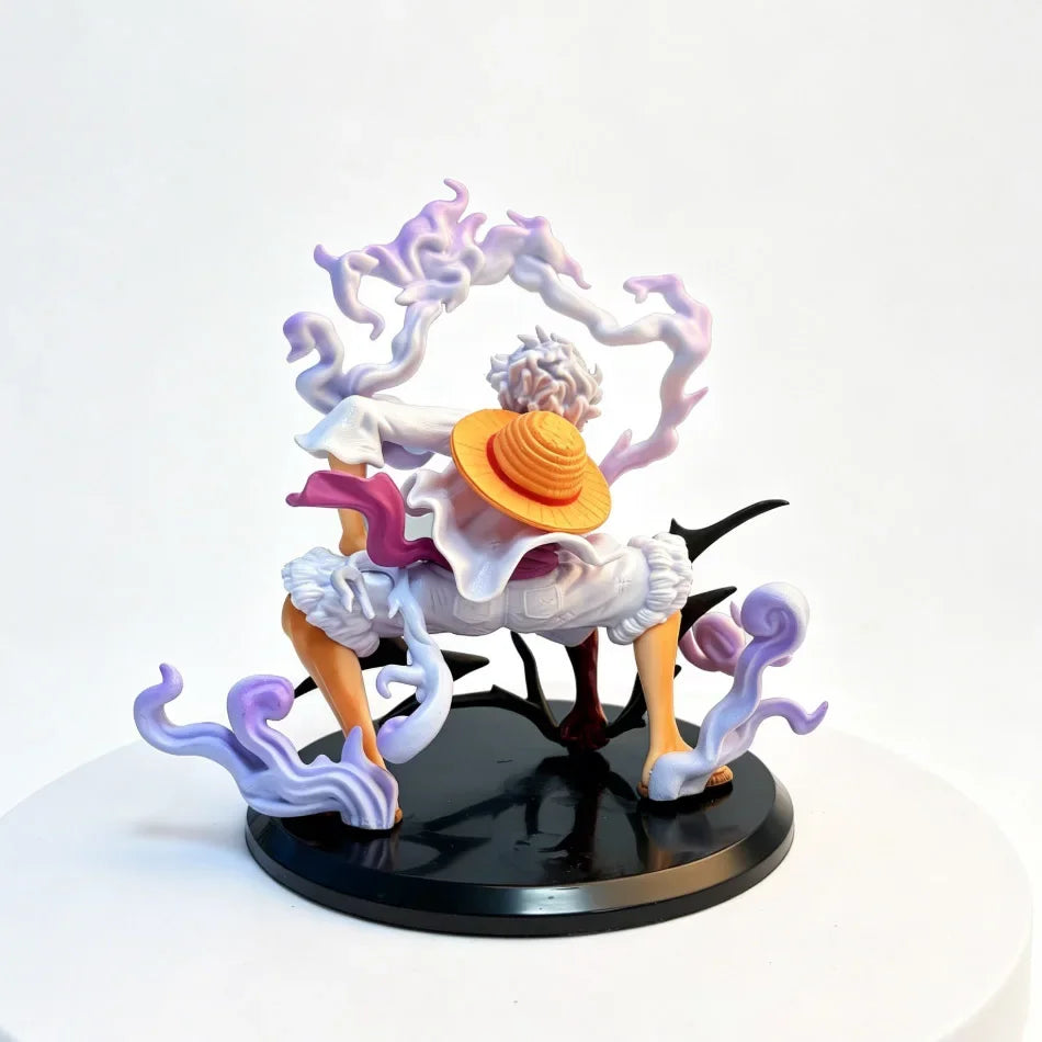 15OCM ONE PIECE GK Second Gear Nika Luffy Squat Slamming Ground Figure Anime Collectible Ornament pvc Bandai