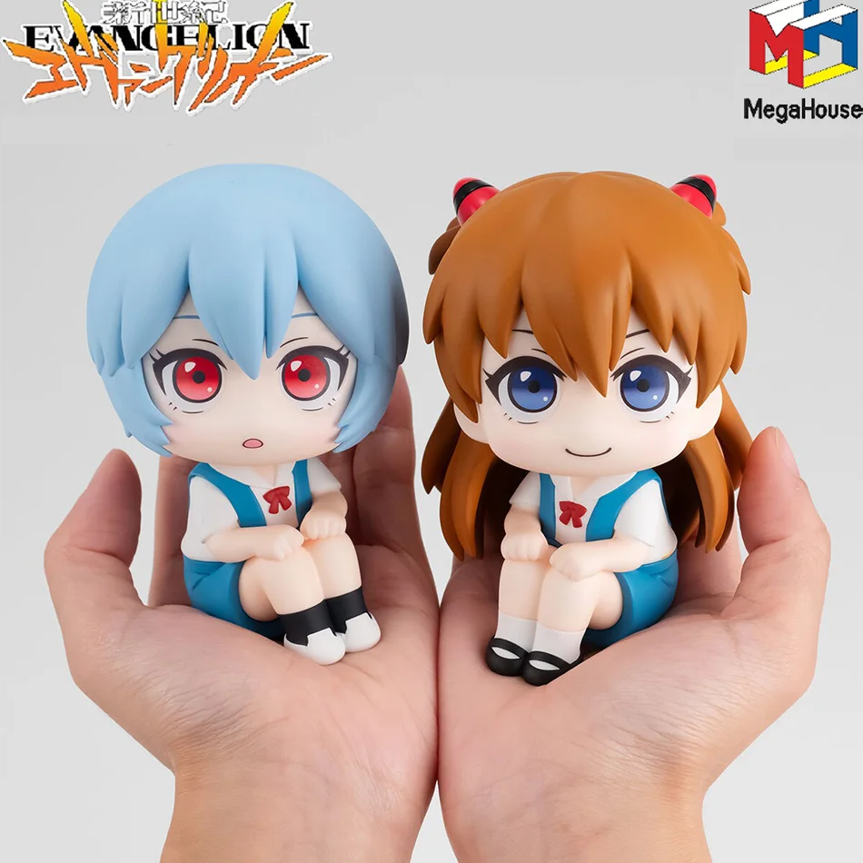New Neon Genesis Evangelion Anime Figure EVA Ayanami Rei Asuka LookUp Q Version Model Desktop Ornament Gift Doll Toys