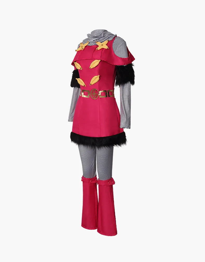 Hot Pants Cosplay Costumes Uniform Ainme JOJO Rose Red Dress Role Play Halloween Carnival Party Dressing For Women Clothing