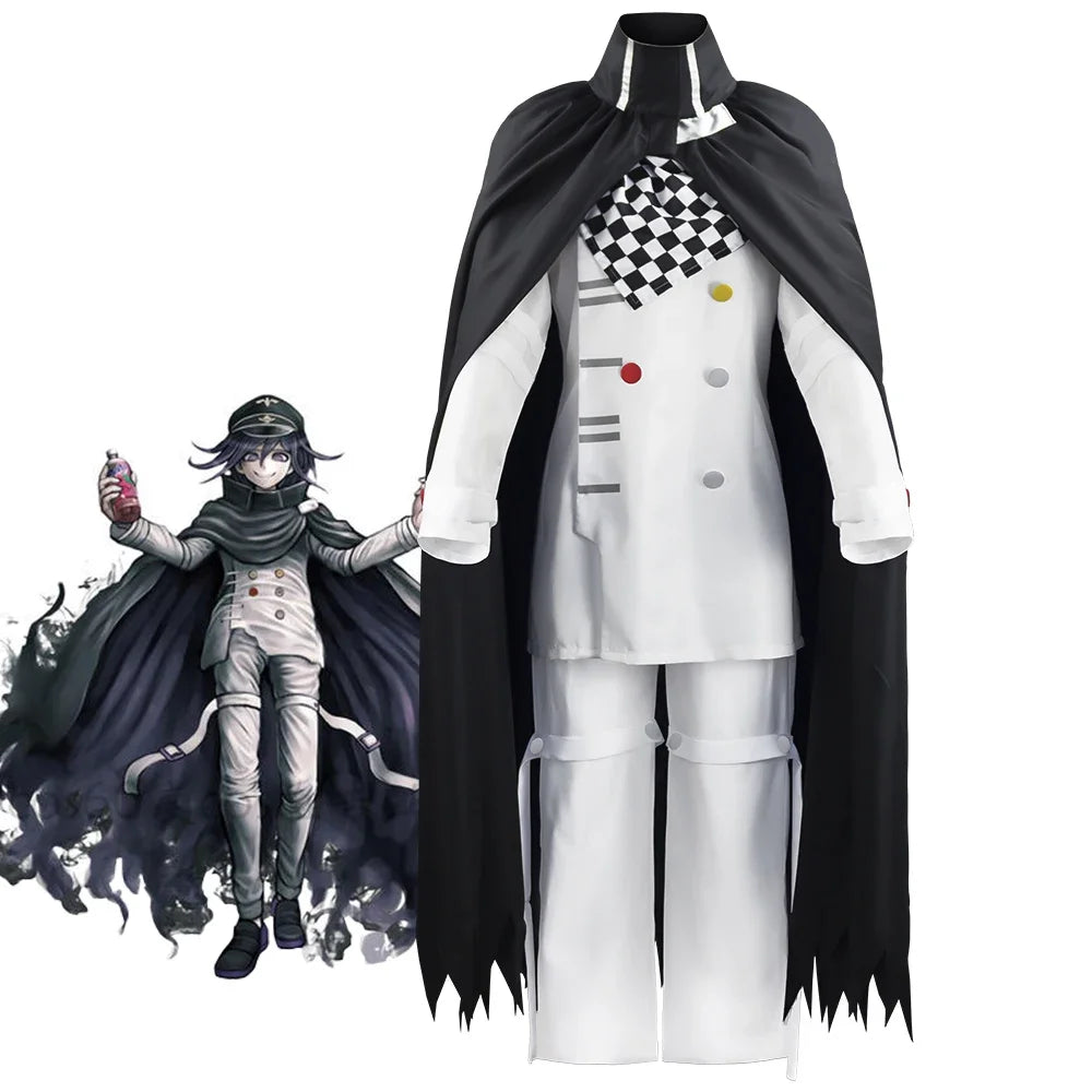 Anime  Cosplay Costume Oma White Uniforms Cloak Hat Full Set Halloween Carnival Party Clothes