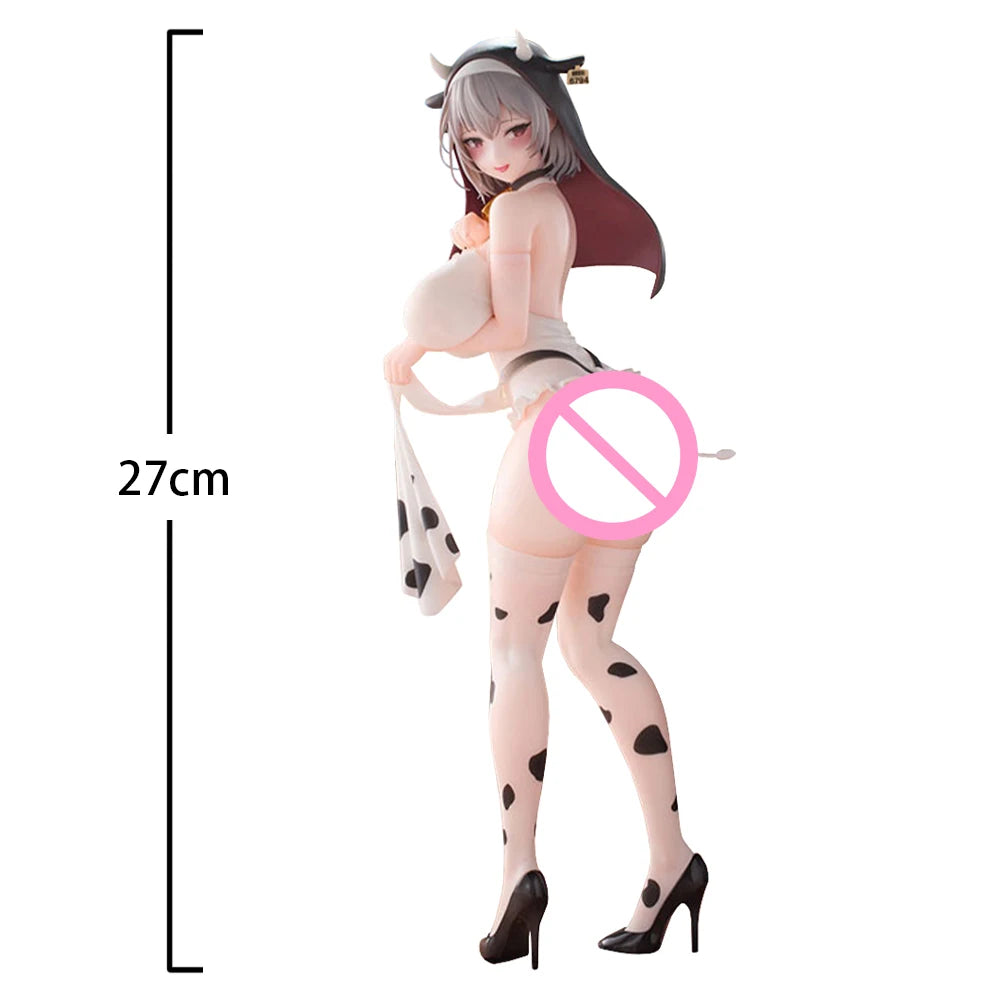 Illustration Anime Girl Figure Nyuugyuu Sister Ouko Action Figure Cow Girl Ouko Statue PVC Model Toys Collection Doll Gift