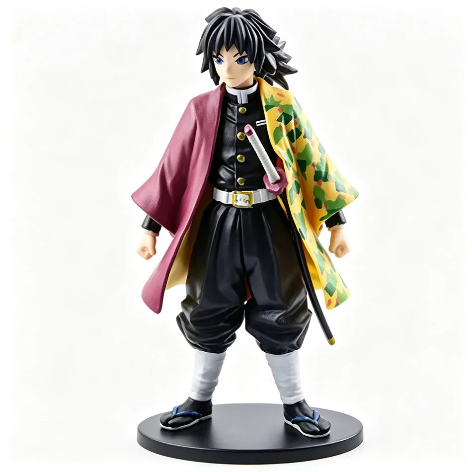 Demon Slayer Kimetsu no Yaiba Figure Kamado Tanjirou Agatsuma Zenitsu Nezuko PVC Model Toys Anime Character Warrior Figure