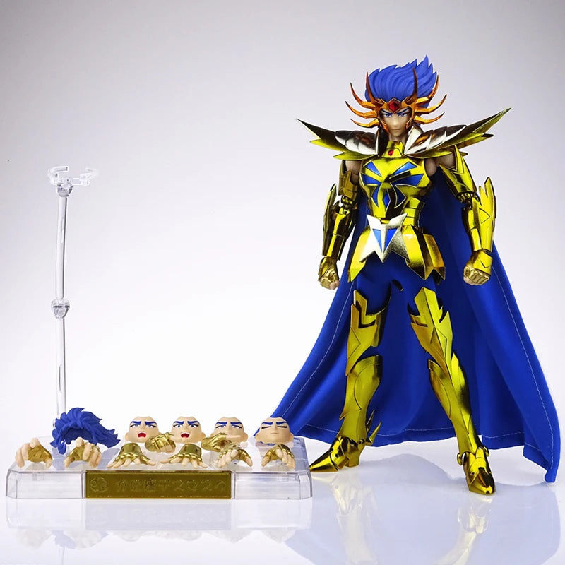 MST Saint Seiya Myth Cloth Aquarius Camus Leo Aiolia Capricorn Shura Gemini Saga Kanon Plus 3.0 Gold Knights of Zodiac Figure