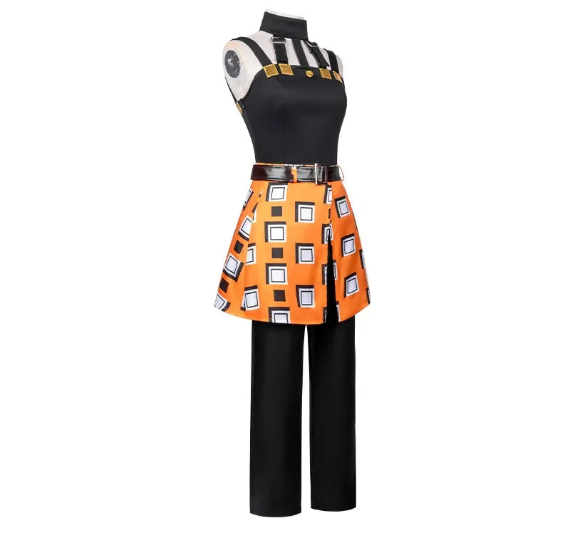 JOJO Narancia Ghirga Cosplay Costume Wig Anime Ghirga Narancia Fancy Outfit Full Set Halloween Carnival Party Women Cos Uniform