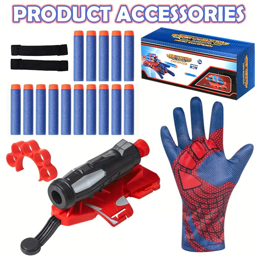 Hero Cosplay Spider Role-Playing Prop Set, Halloween Spider Character Props, Boys' Hero Costume Set, Festival Party Outfit, Ideal Hero Props for Boys, Stage Performance Props, as Birthday Gifts, Holiday Gifts, Party Gifts, Ha