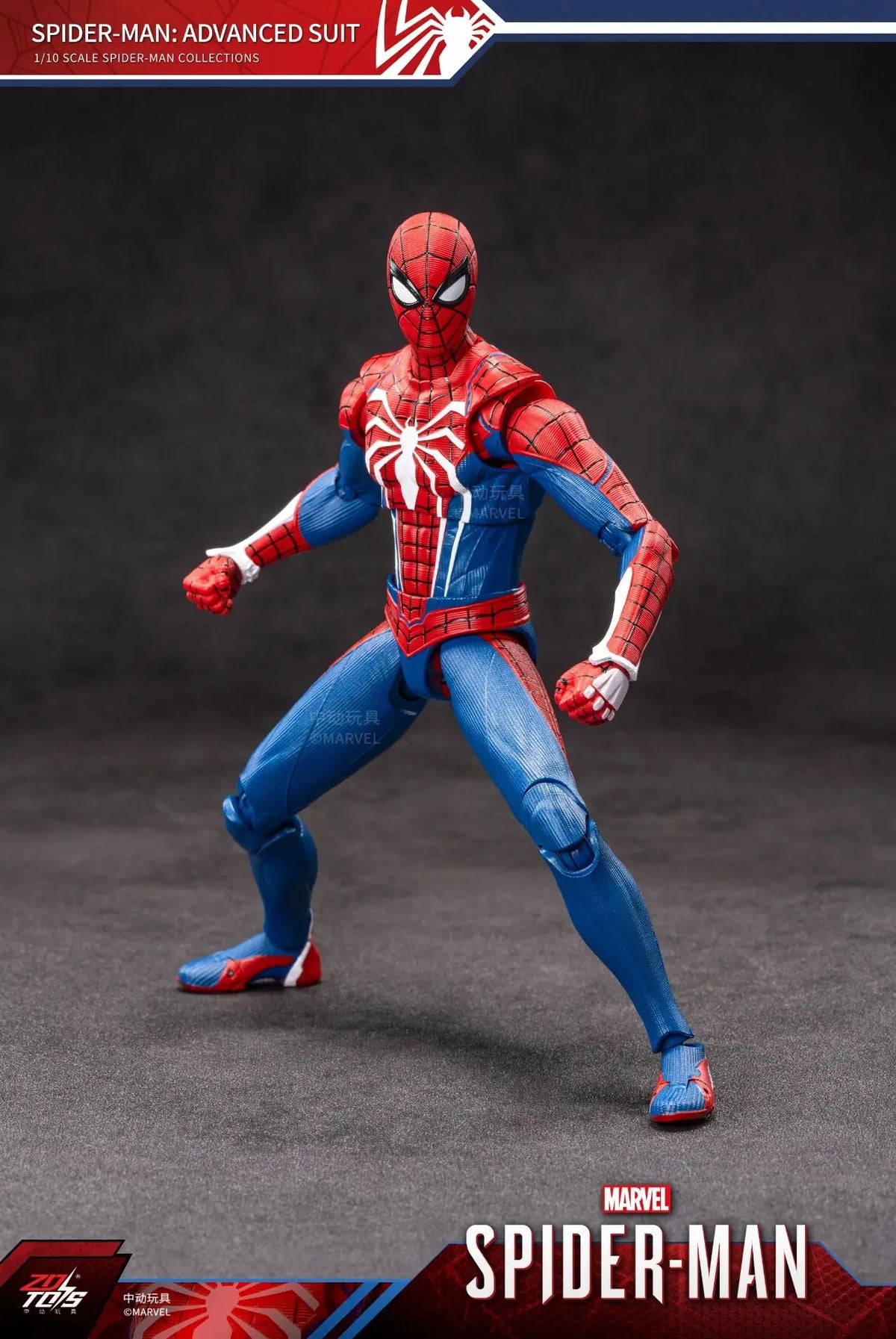 ZD Toy Iron Spider Man Advanced suit legends No Way Home Peter Parker Gold Black Red Model Action Figure Adult Collectible Toy