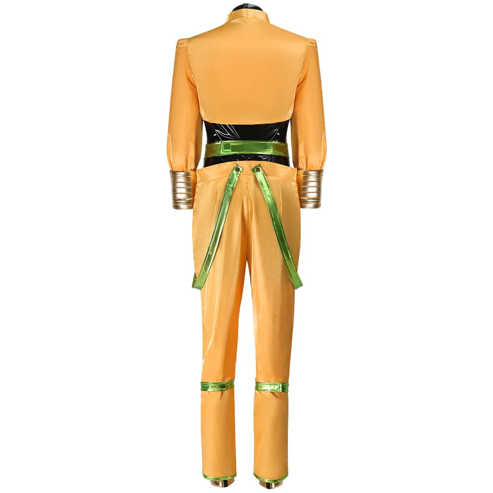 Anime Dio Brando Cosplay Costumes Yellow Uniform Outfit Halloween Carnival Party Prop For Women Men Cosplay Accessories
