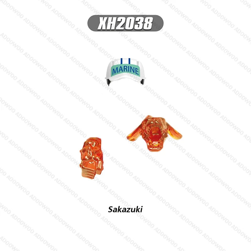 XH2030-XH2077 Japanese Anime Series Cartoon Building Block Figure Luffy Zoro Joba Mini Action Combination Desktop Accessory Toy