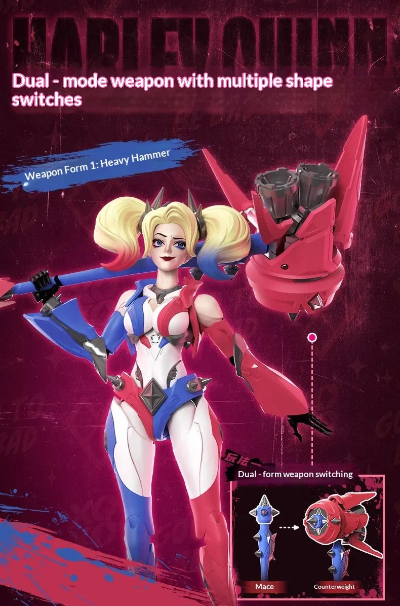 New Hot Blokees Dc Comics Nightwing Harley Quinn Figure Model Kit Buildable Toys Anime Collectible Figure Gift For Boys Girls
