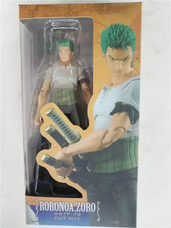 Roronoa Zoro Three Sword Style One Piece Articulated PVC Action Figure Anime Collectible Model Display Toy for Fans and Gifts