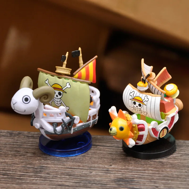 Figure Luffy THOUSAND SUNNY Going Merry Assembling Boat Model Pirate Ship Decor Boys Toys Kids Birthday Gift