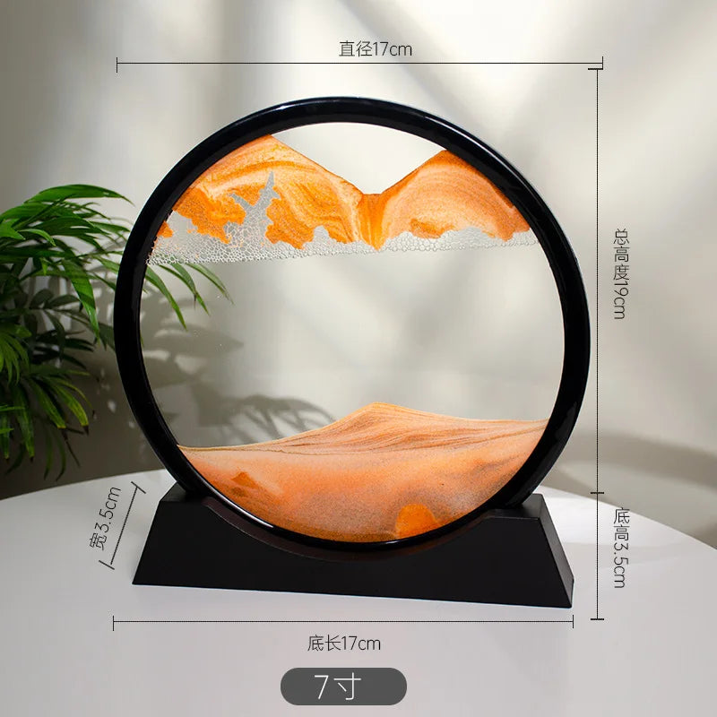 3d Quicksand Painting Desktop Ornaments Home Living Room Decoration Ecological Quicksand Painting Craft Decorations