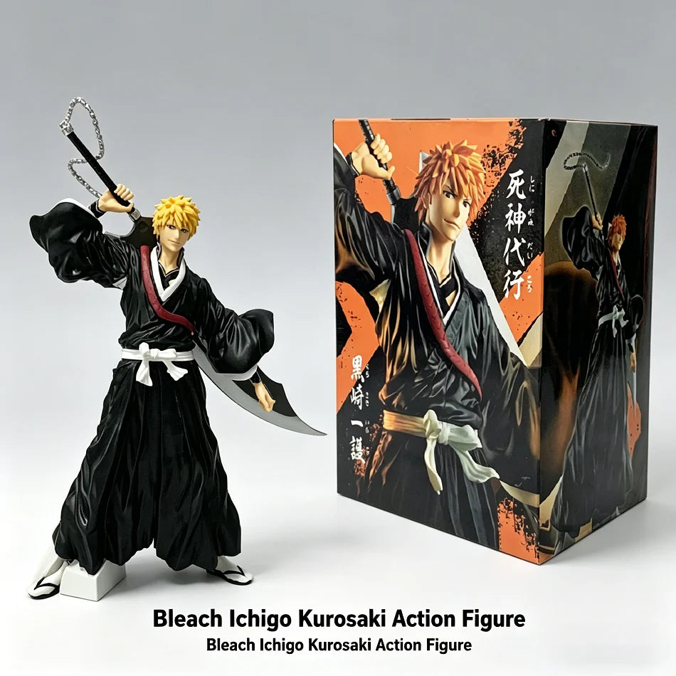 Bandai Original  Anime Figure Kurosaki Ichigo Action Figure Aizen Sousuke/Hitsugaya Toushirou Figurine PVC Model Collection Toy