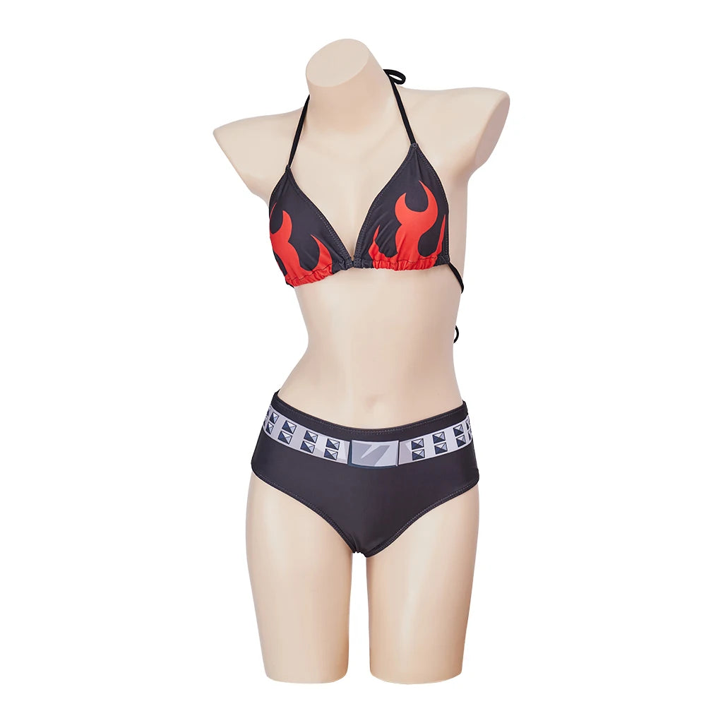 Yoko Littner Cosplay Costume Bikinis Set Women Girls Swimsuit Yoko Sexy Bathing Set Halloween Carnival Poor Party Swimwear