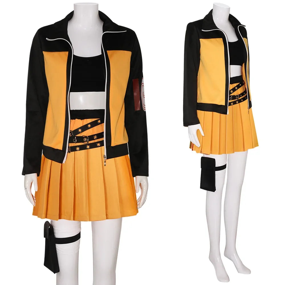 Anime Fox Uzumaki Cosplay Costume Women's Suit Uniform Suit Halloween Carnival Party Beautiful Women's Suit Dress Sexy Suit