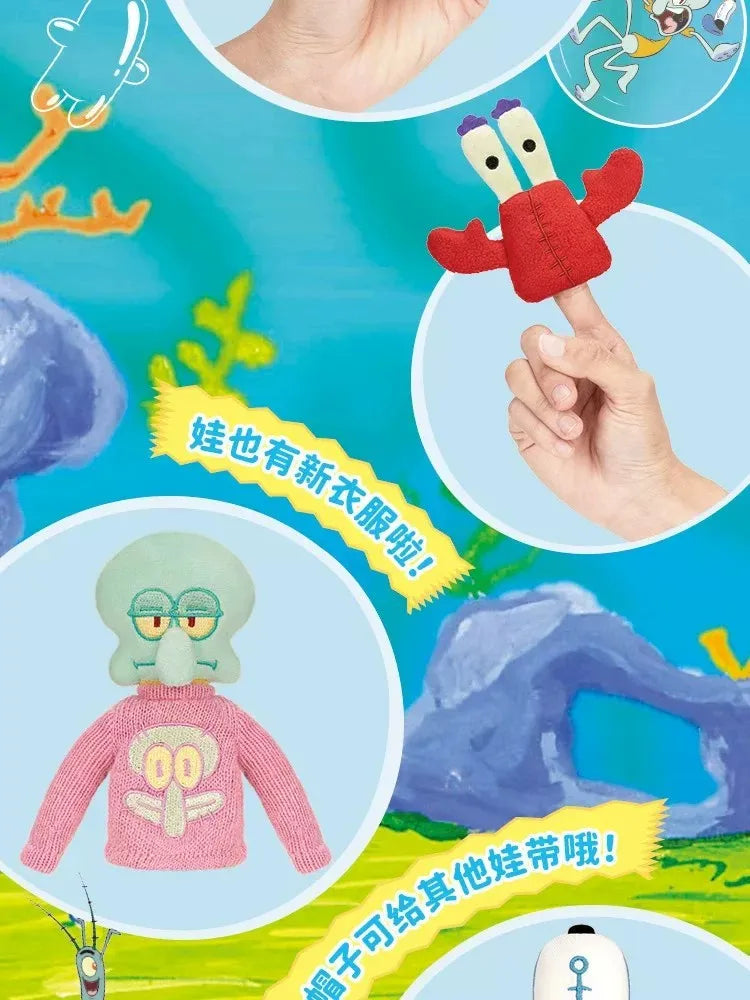 Official Licensed Spongebob Bikini Bottom Blind Bagdoll Fridge Magnet Cute Anime Figure Kawaii Birthday Pendant Gift Home Decor