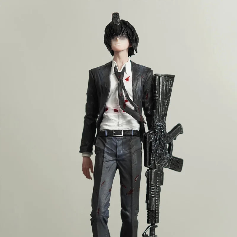 30cm Anime Gun Devil Aki Hayakawa Action Figures Pvc Standard Version Model Desktop Ornament Toys Periphery Collectble Gifts