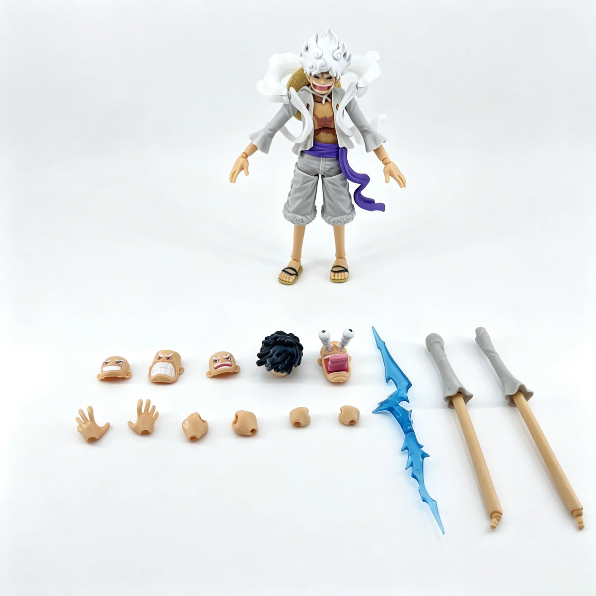 Bandai SHFiguarts NiKa Monkey D. Luffy Action Figure Model Collectible Gift for Boys Birthday Ornament
